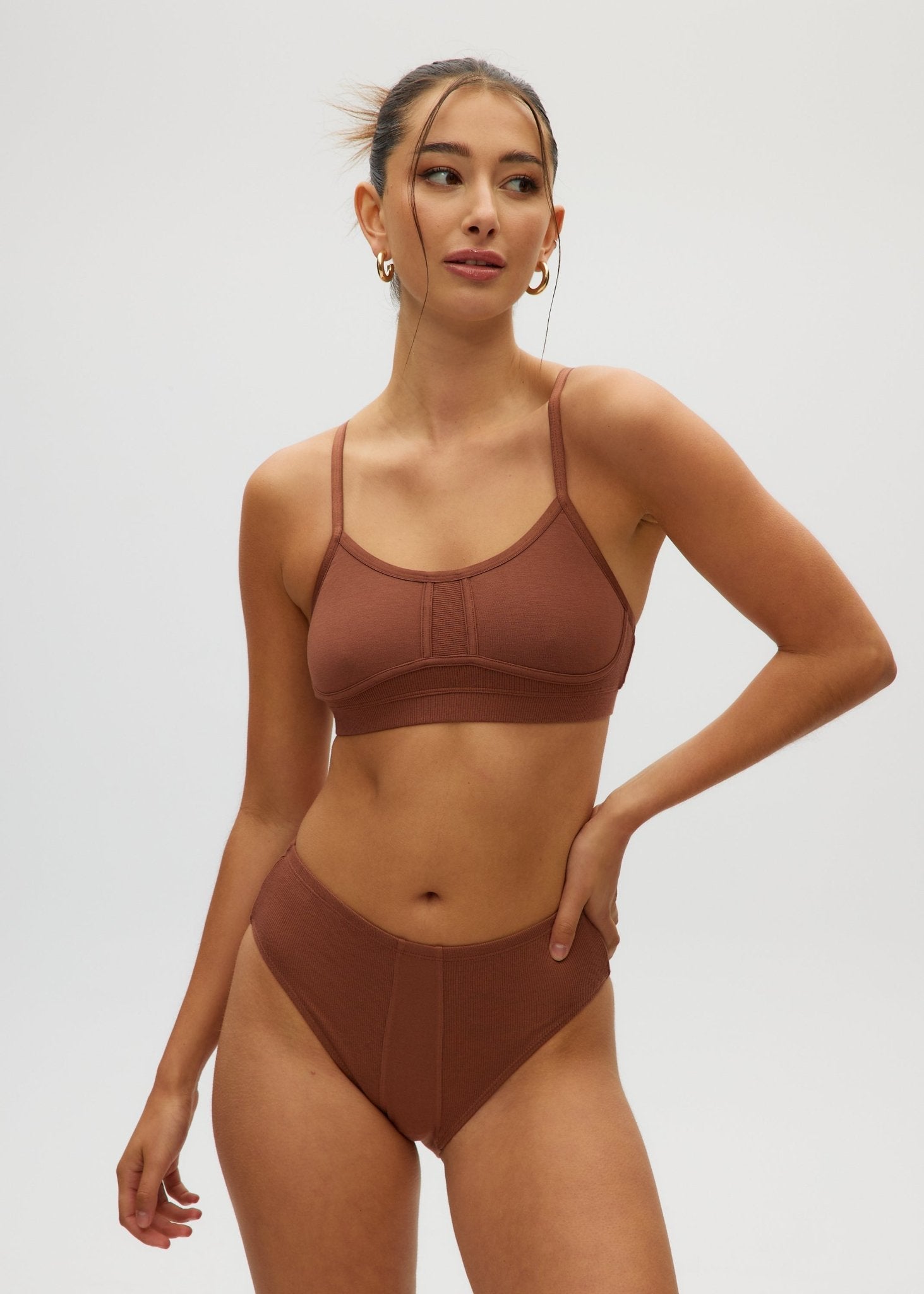 Bikini taille haute - Sous-vêtements en bambou